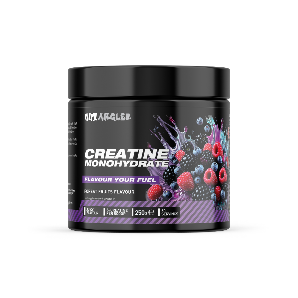 creatine monohydrate powder, increase strength, high-strength, forest fruits flavoured